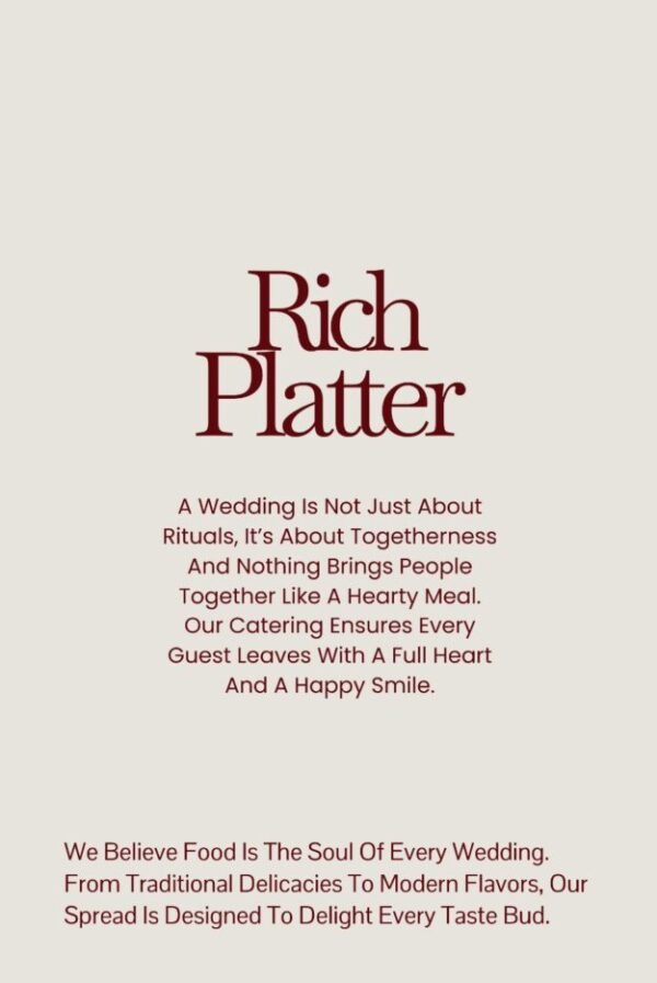 Rich platter
